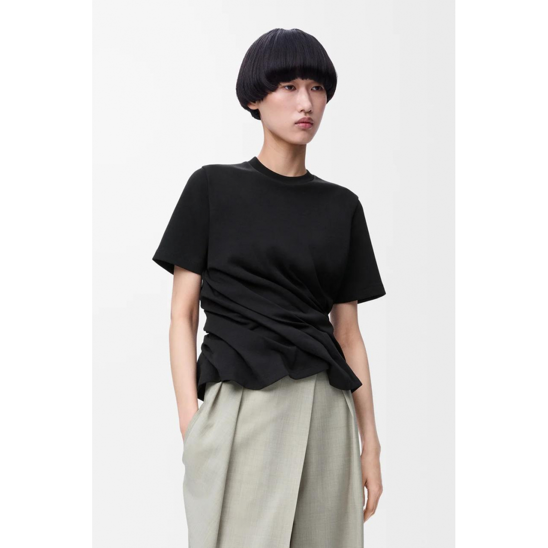 T-shirt 'Draped' pour Femmes