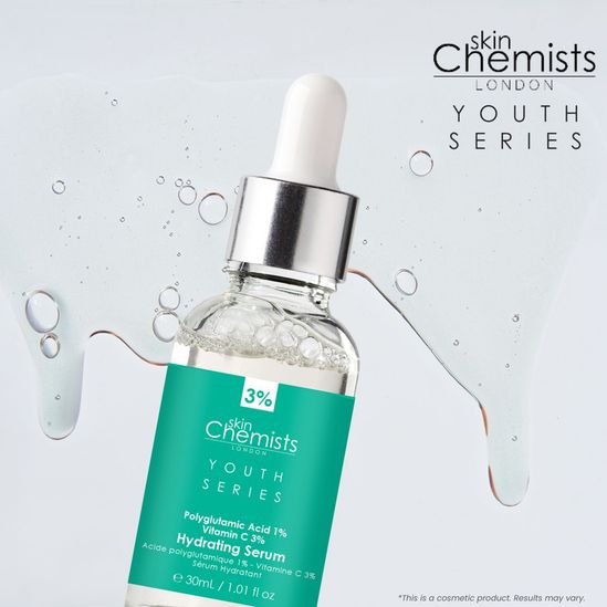 'Youth Series Hydrating Polyglutamic Acid 1% Vitamin C 3%' Face Serum - 30 ml