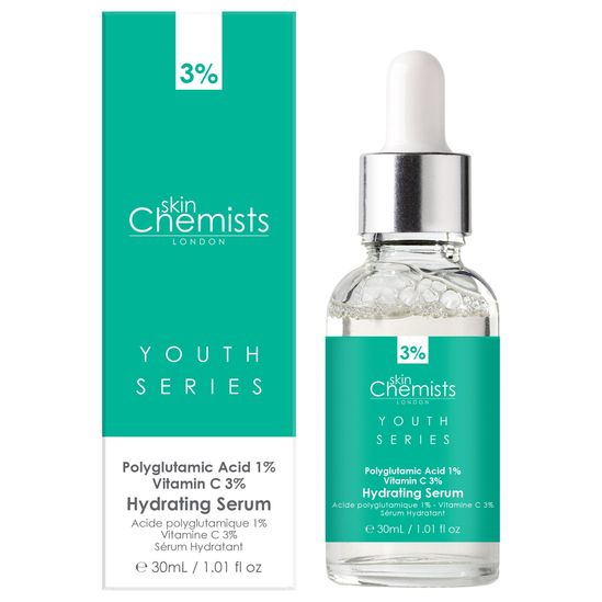 'Youth Series Hydrating Polyglutamic Acid 1% Vitamin C 3%' Face Serum - 30 ml