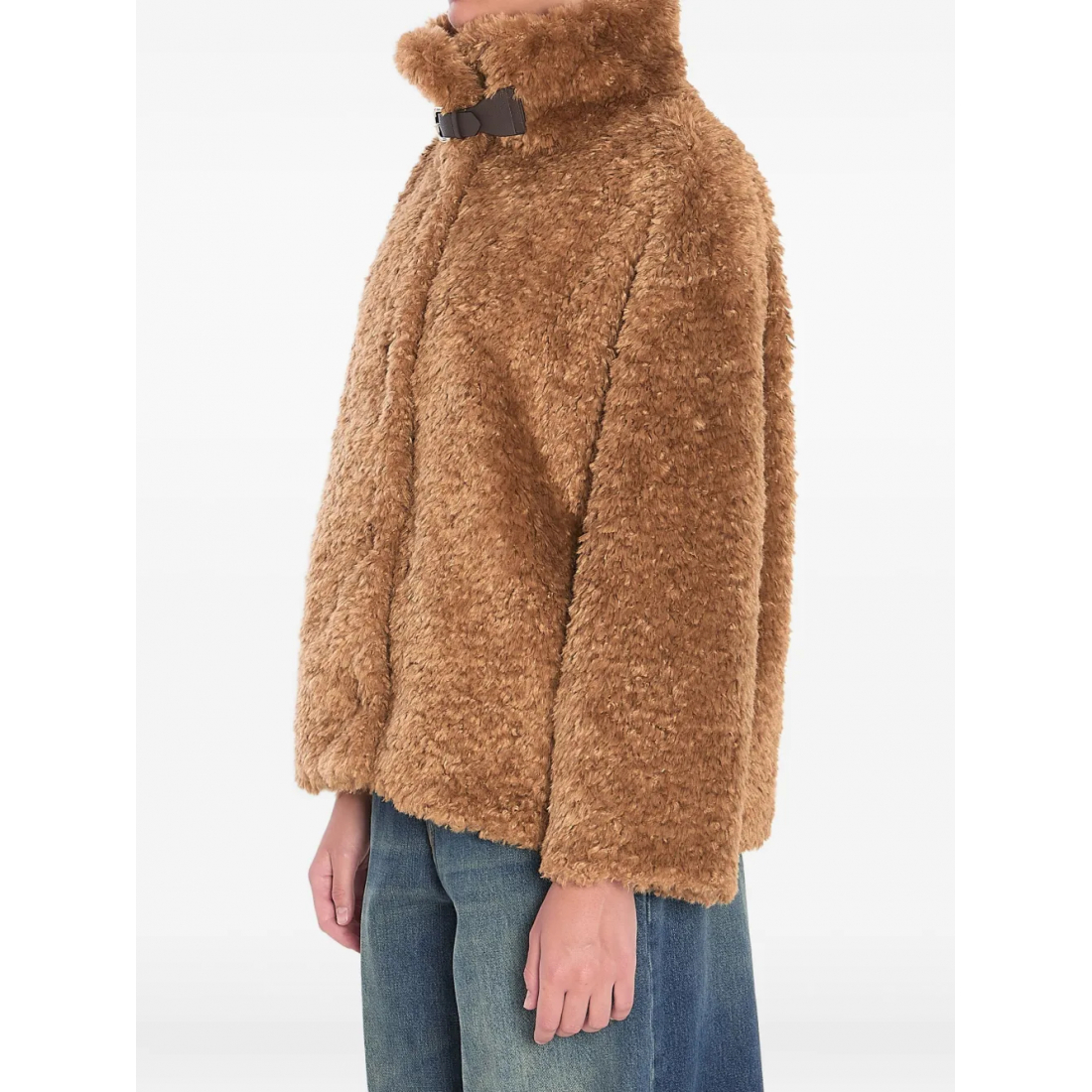 Manteau Teddy 'High-Collar' pour Femmes