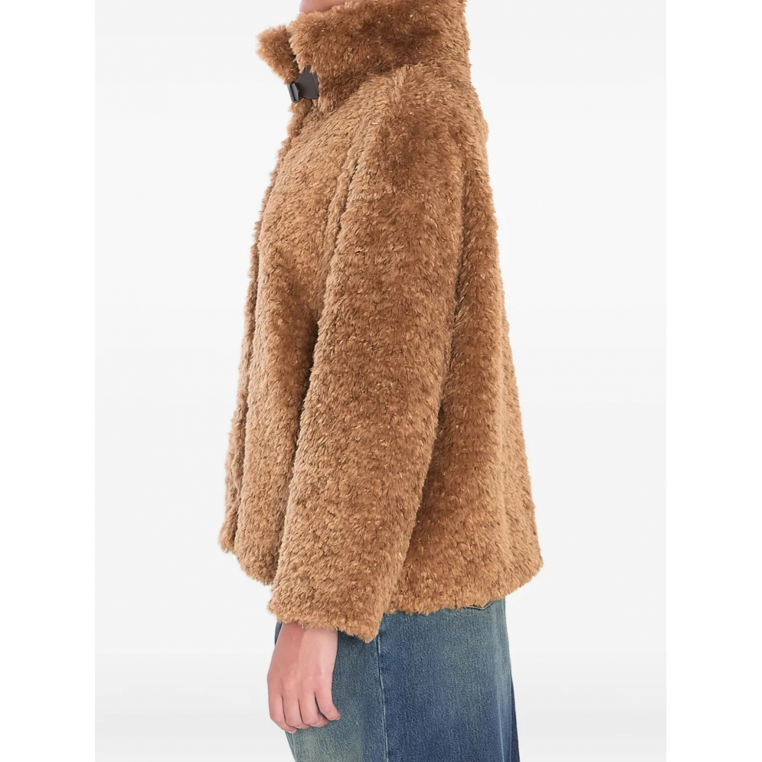 Manteau Teddy 'High-Collar' pour Femmes