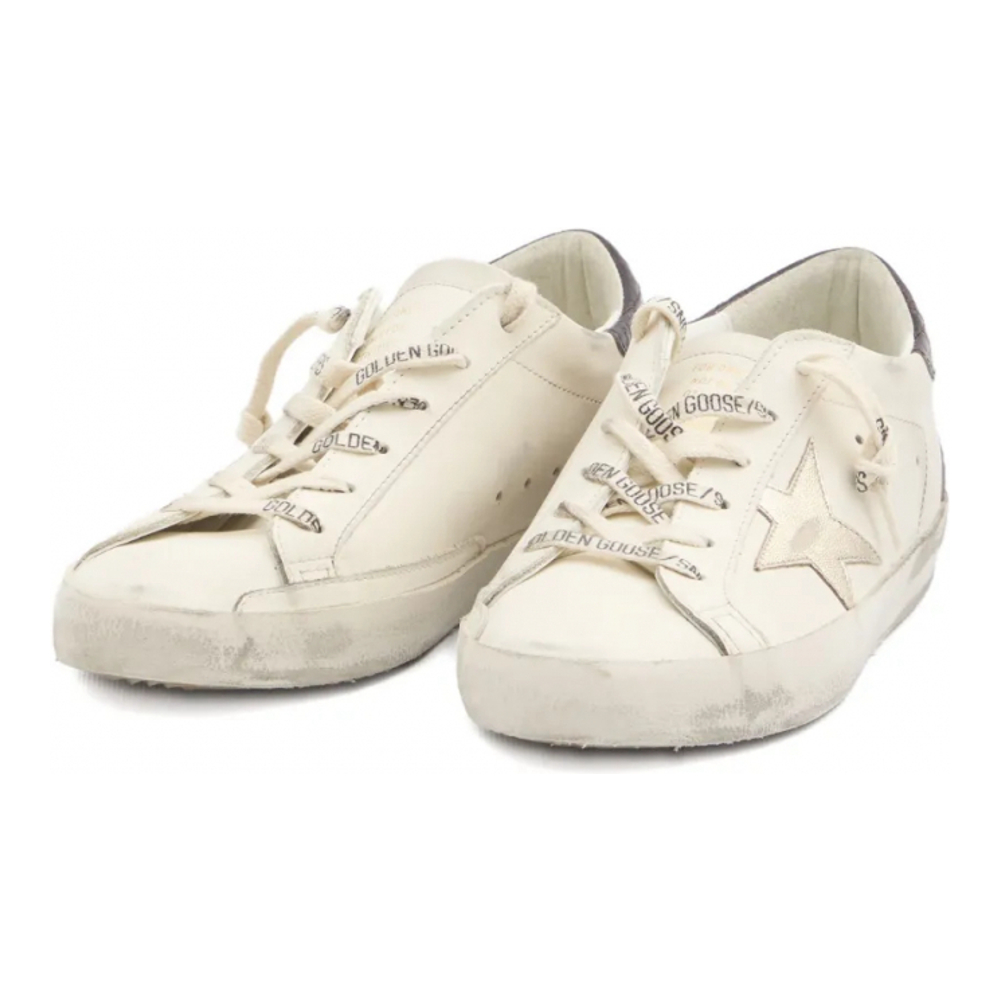 Women's 'Super-Star Crocodile-Effect' Sneakers