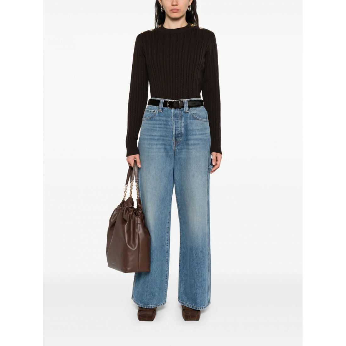 Pull 'Cable-Knit' pour Femmes