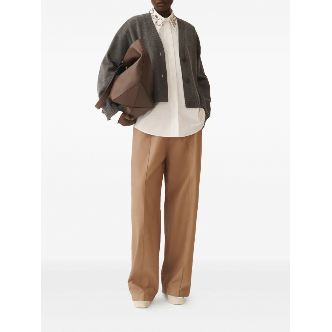 Chemise 'Embellished-Collar' pour Femmes