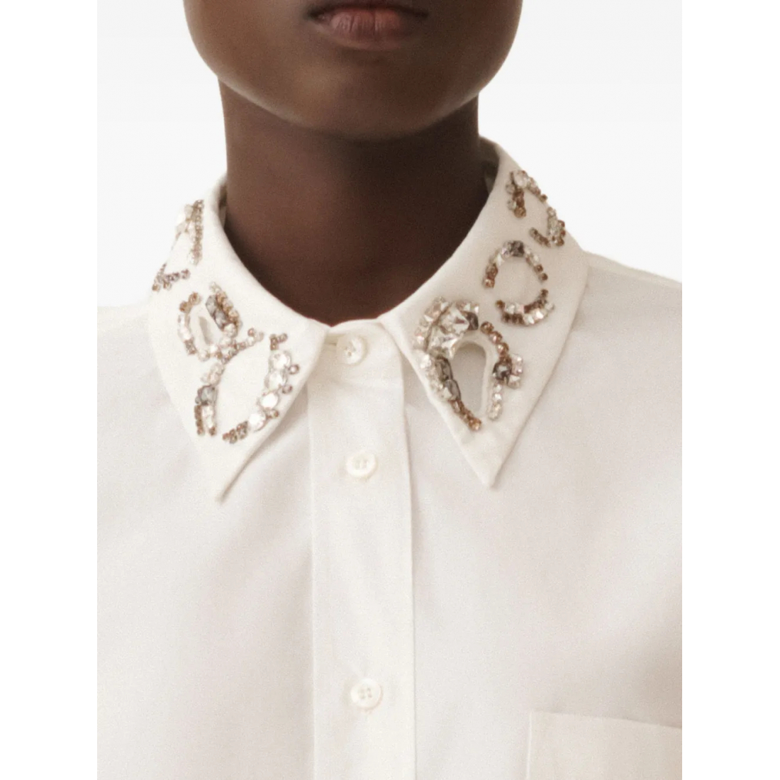 Chemise 'Embellished-Collar' pour Femmes
