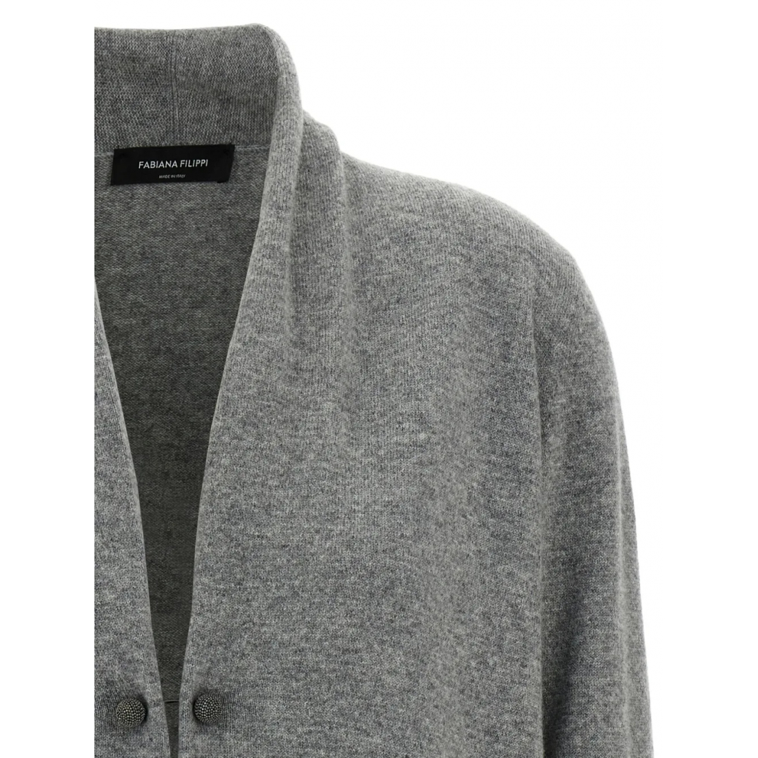 Cardigan 'Shawl-Collar Jewel-Brooch' pour Femmes