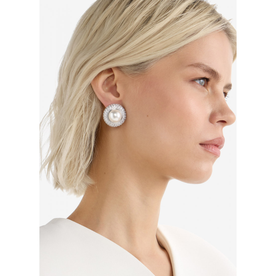 Women's 'Small Crystal Pear' Earrings