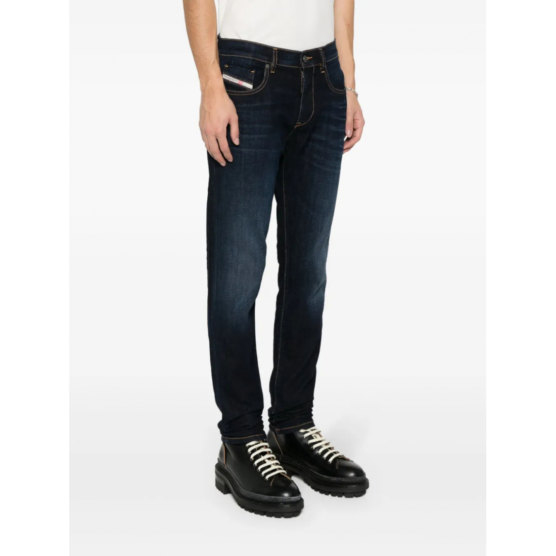 Jeans '2019 D-Strukt Mid-Rise Slim' pour Hommes