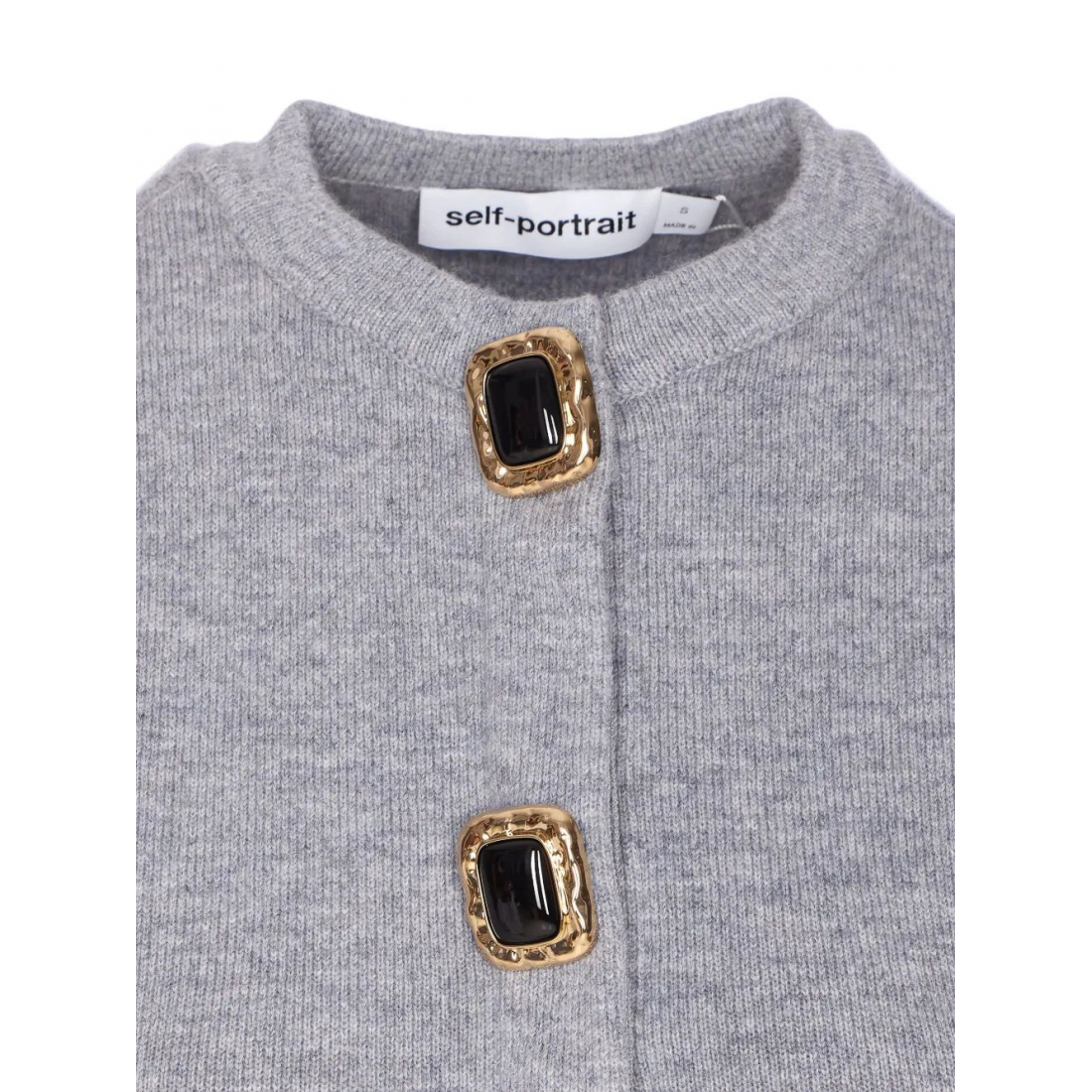Women's 'Jewelled-Button' Cardigan