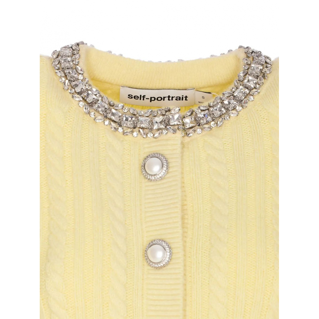 Cardigan 'Crystal-Embellished Cable-Knit' pour Femmes