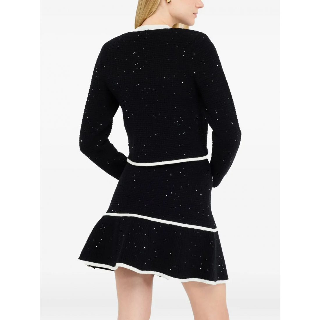 Veste de smoking 'Glitter-Embellished Buttoned' pour Femmes