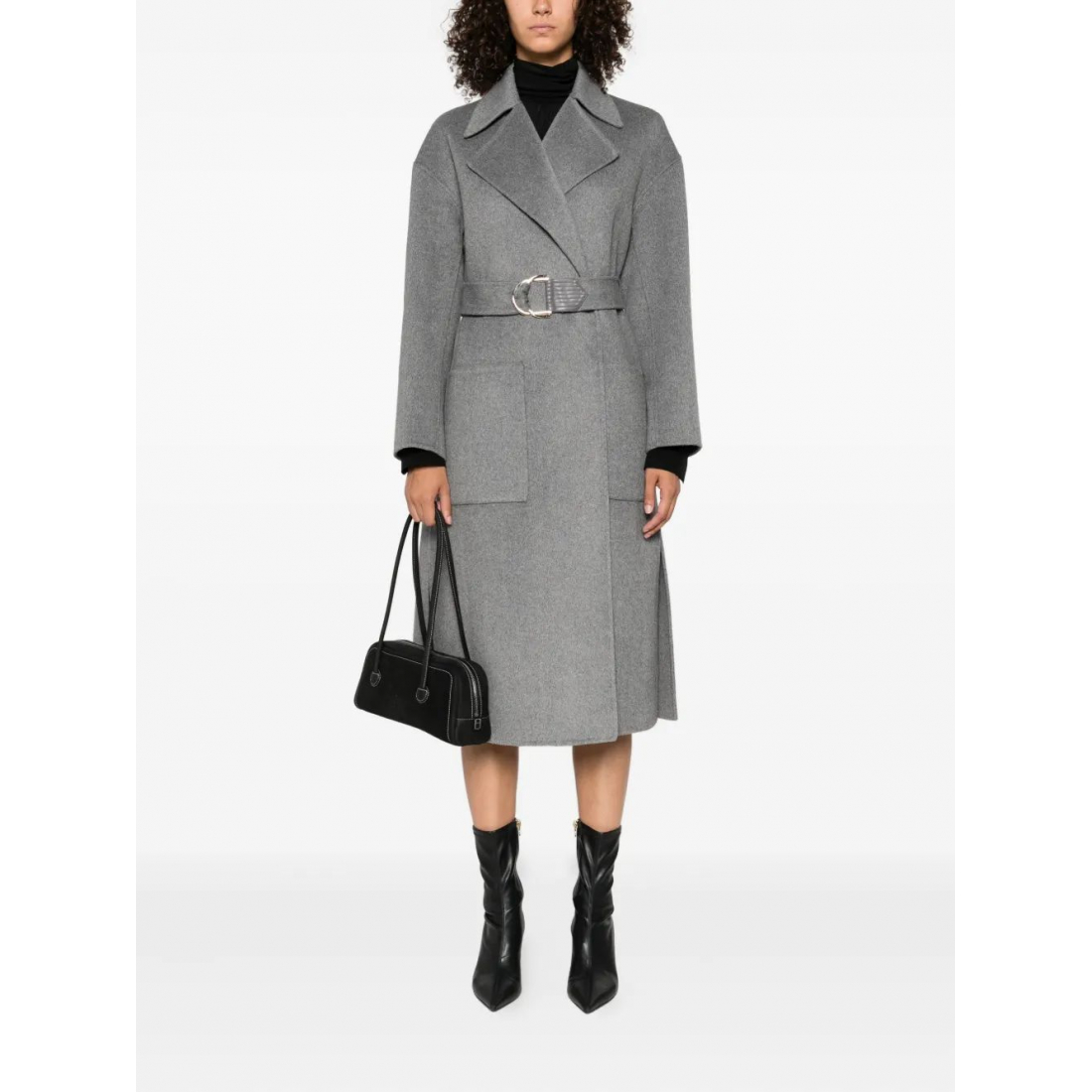 Manteau 'Patch-Pocket Belted' pour Femmes