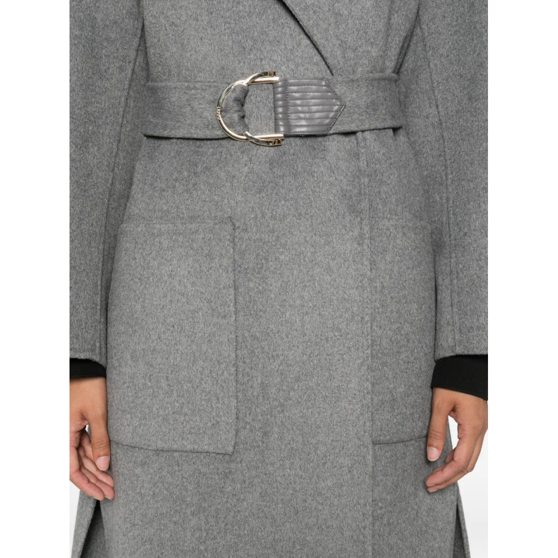 Manteau 'Patch-Pocket Belted' pour Femmes