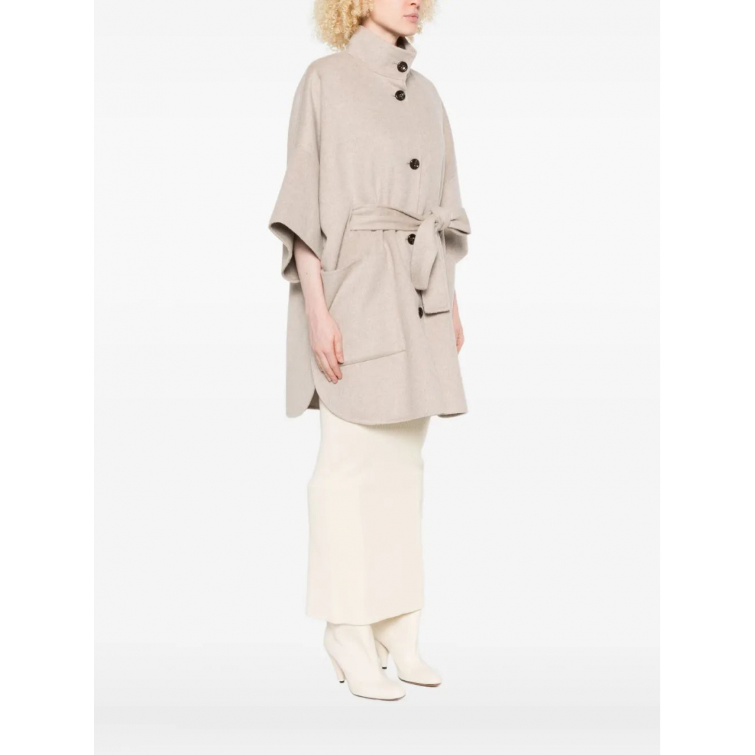 Manteau 'Button-Fastening Single-Breasted' pour Femmes