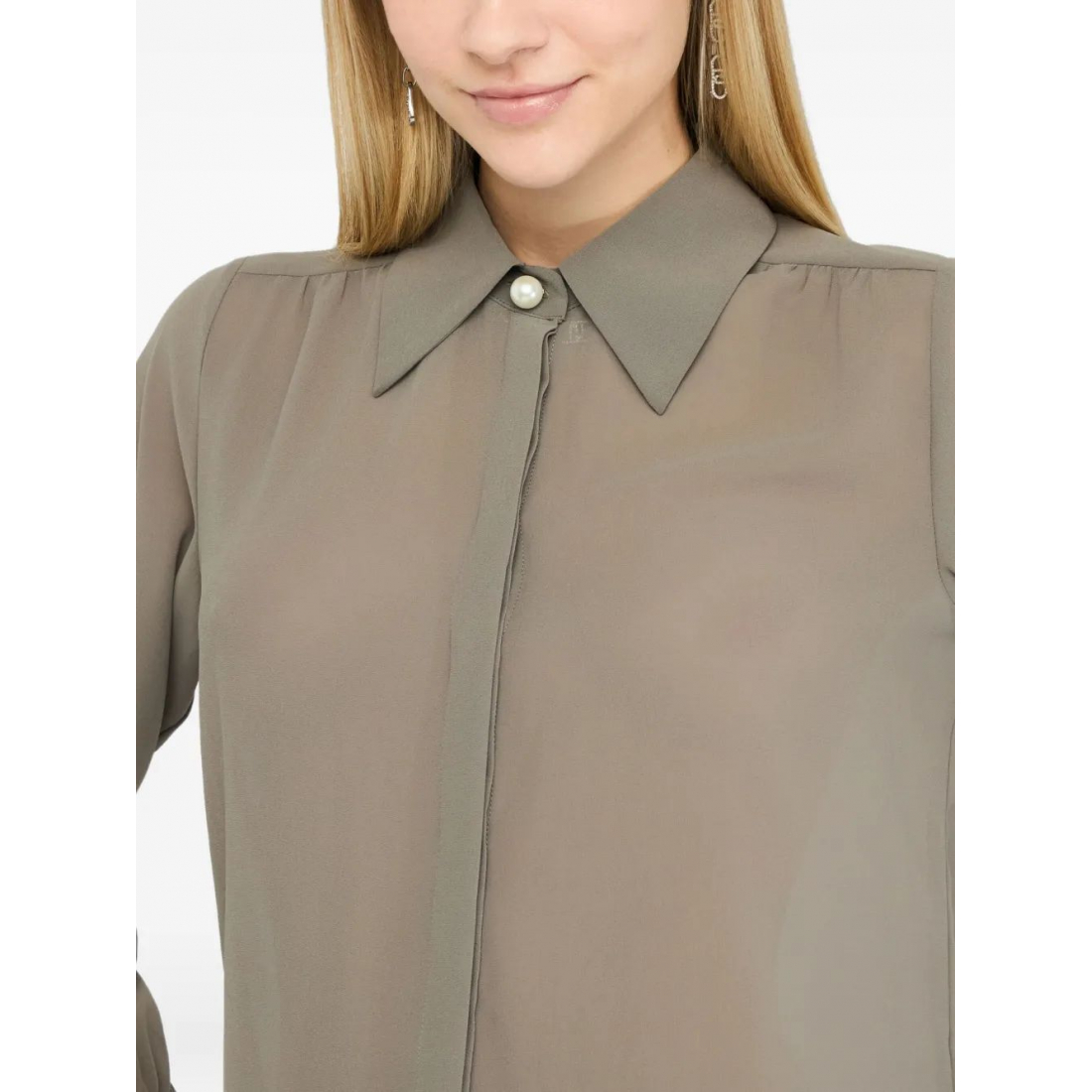 Chemise 'Beaded-Collar' pour Femmes