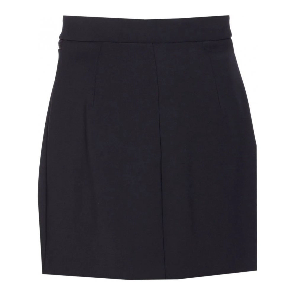 Women's 'Logo Zip-Detail Straight' Mini Skirt