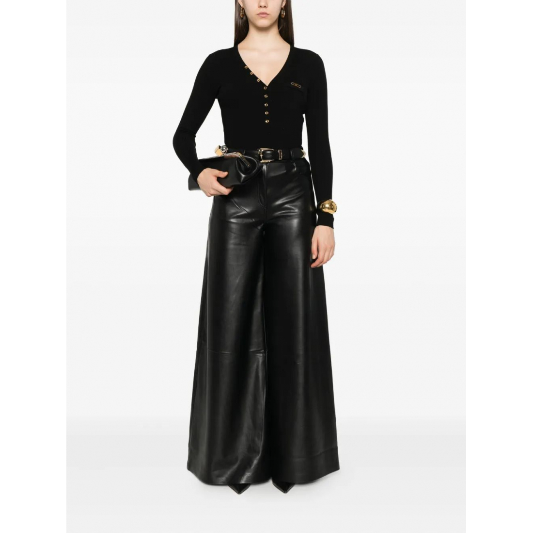 Top à manches longues 'Logo-Detail' pour Femmes