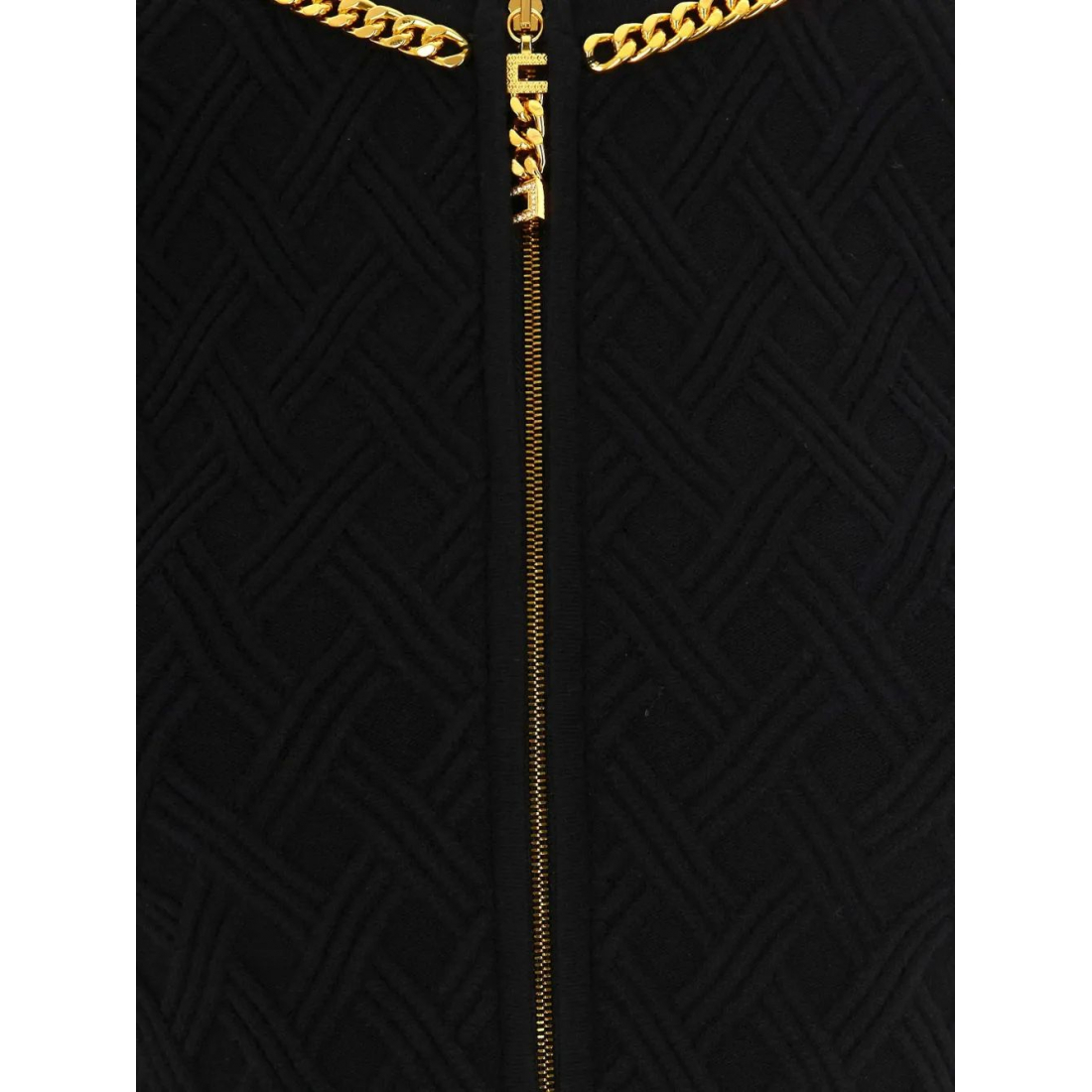 Cardigan 'Chain-Trim Diamond-Pattern' pour Femmes