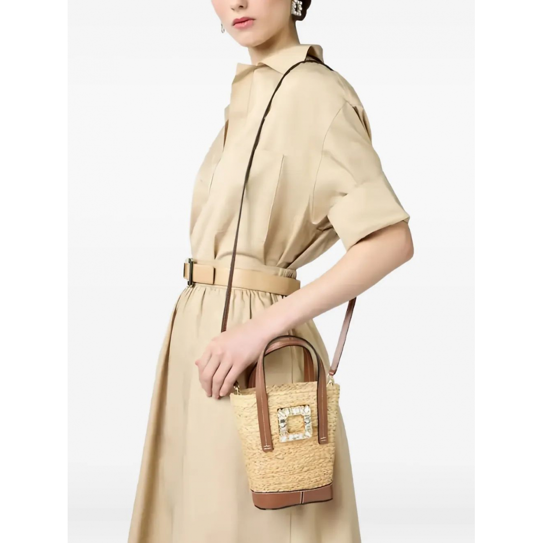 Women's 'Crystal-Embellished' Bucket Bag