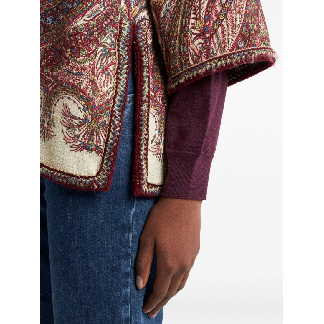 Cape 'Paisley-Patterned' pour Femmes