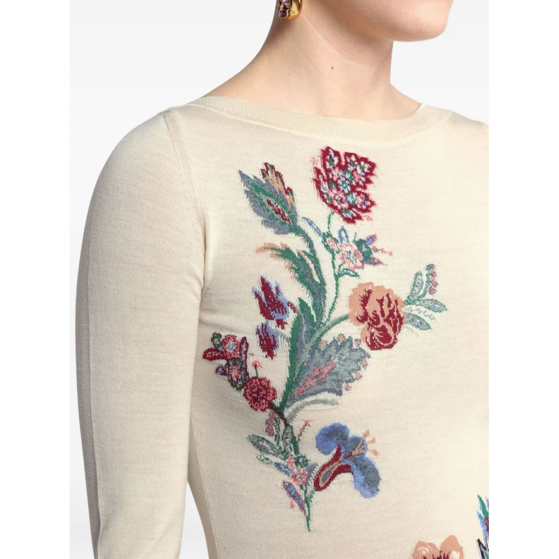 Pull 'Floral-Jacquard' pour Femmes