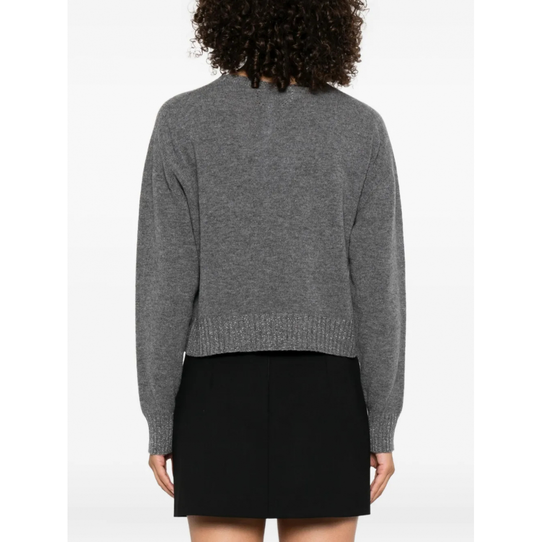 Pull 'Metallic-Effect Trim' pour Femmes