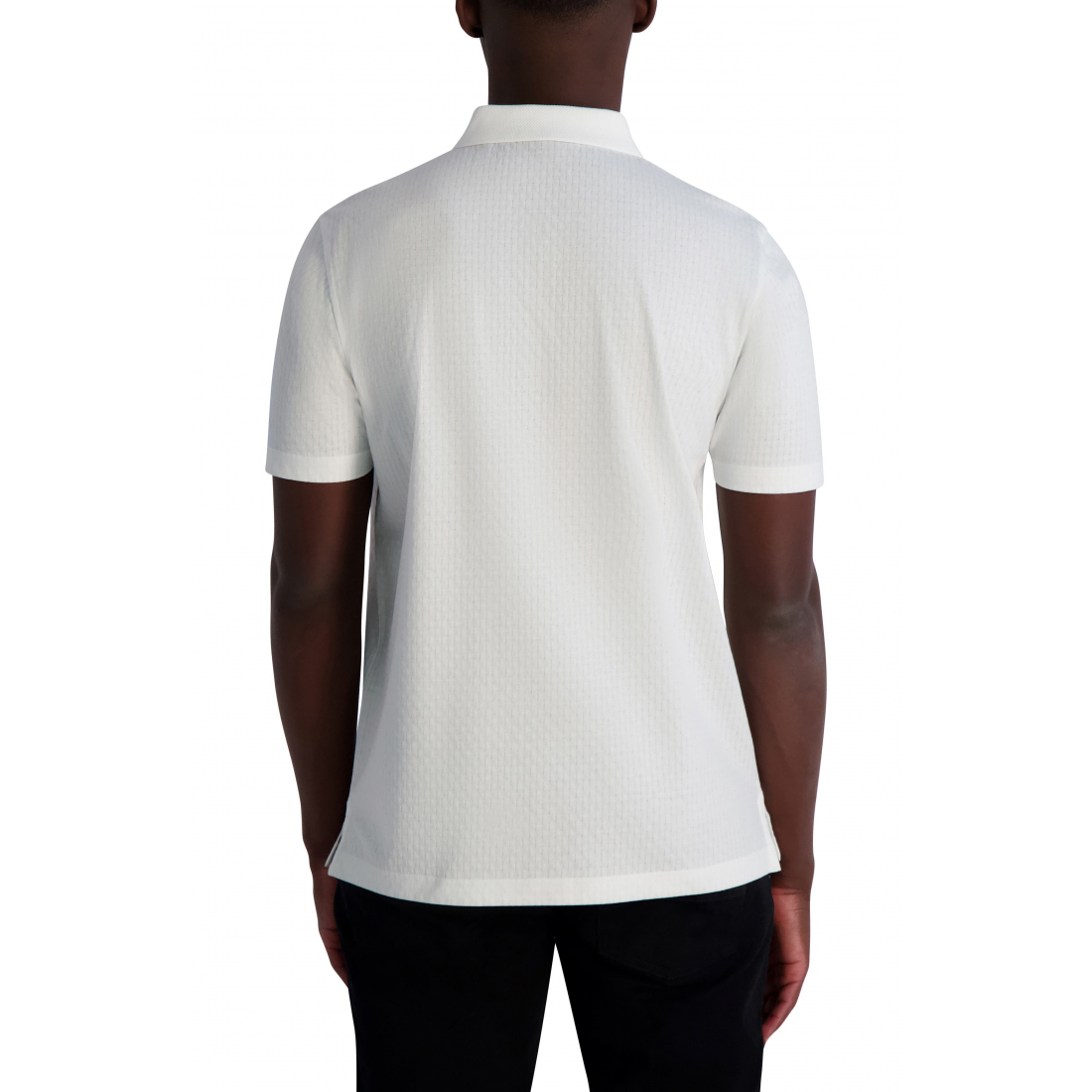 Men's 'Textured Quarter Zip Performance' Polo Shirt