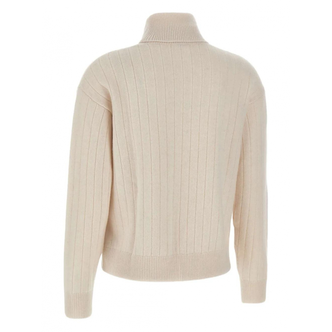 'Turtleneck Ribbed' Kaschmirpullover für Damen
