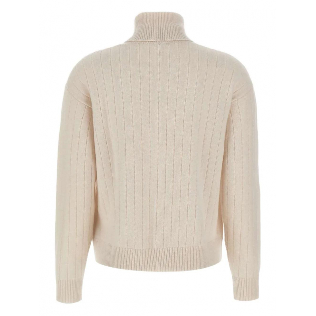 'Turtleneck Ribbed' Kaschmirpullover für Damen