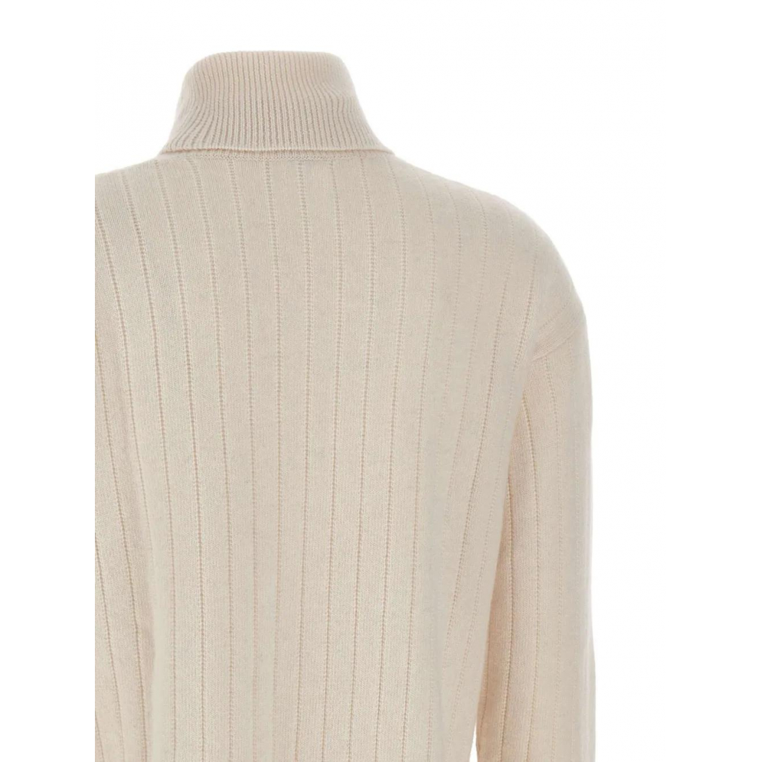 'Turtleneck Ribbed' Kaschmirpullover für Damen