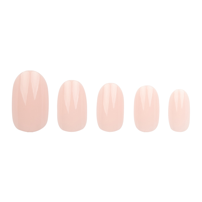 Capsules d'ongles 'Coloured Oval' - Baby Pink 24 Pièces