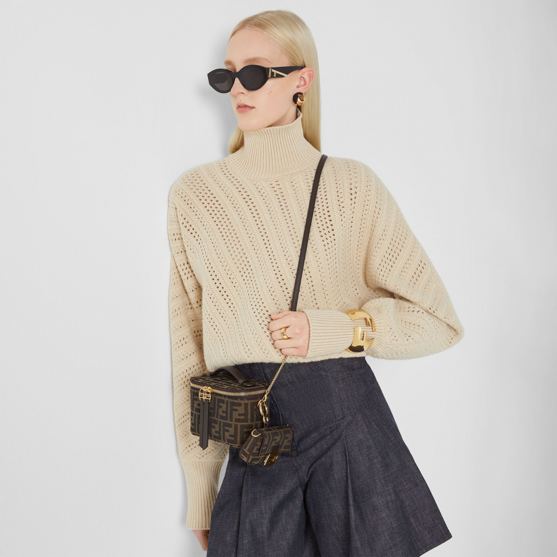 Women's 'Vanity Ff' Mini Bag