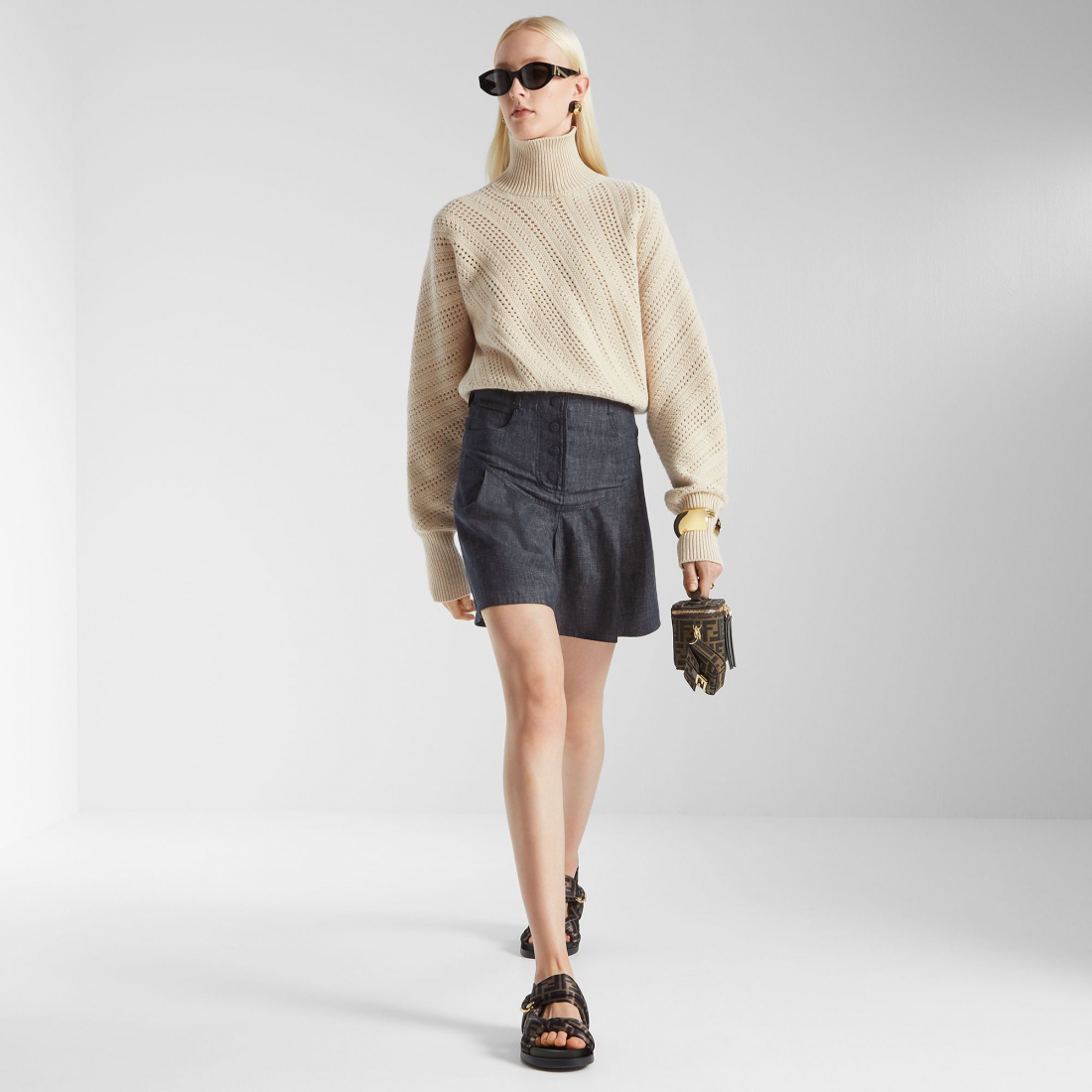 Women's 'Vanity Ff' Mini Bag