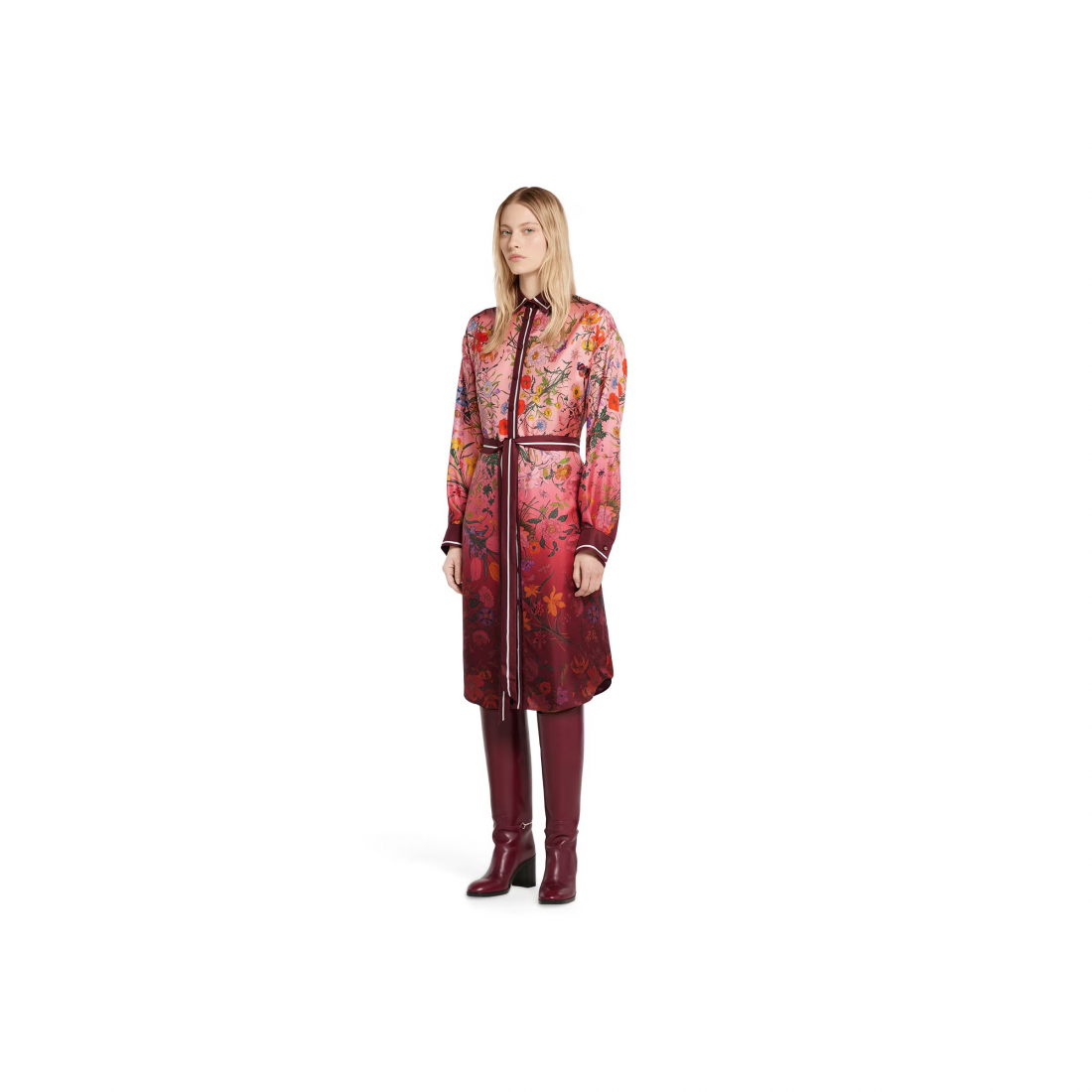 Robe T-shirt 'Printed twill' pour Femmes