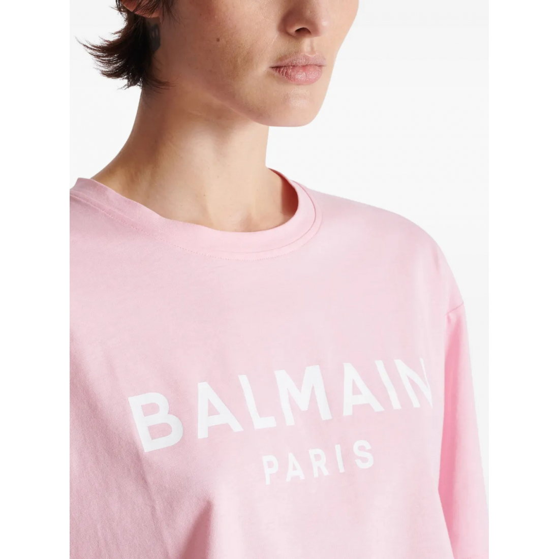 Women's 'Cropped Logo-Print' Crop T-shirt