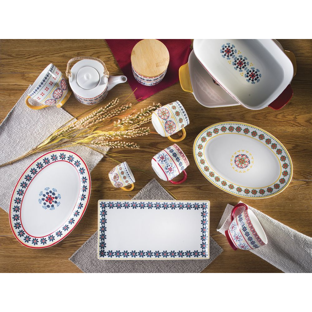 'Gardeny Oval' Serving Platter - 29.6 x 20.5 cm