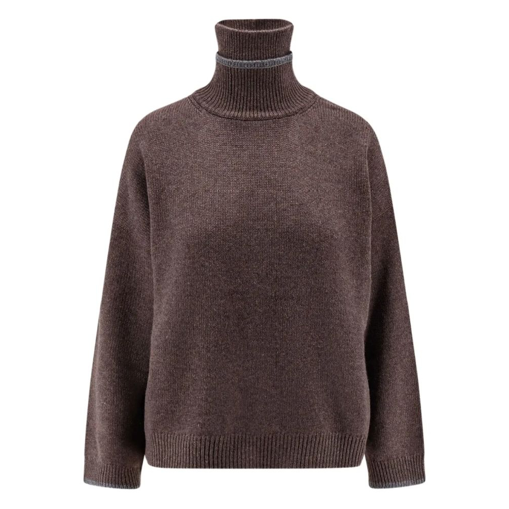 Women's 'Roll-Neck Embellished' Cashmere Sweater