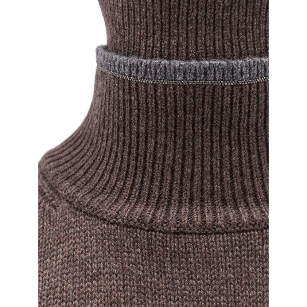 Women's 'Roll-Neck Embellished' Cashmere Sweater