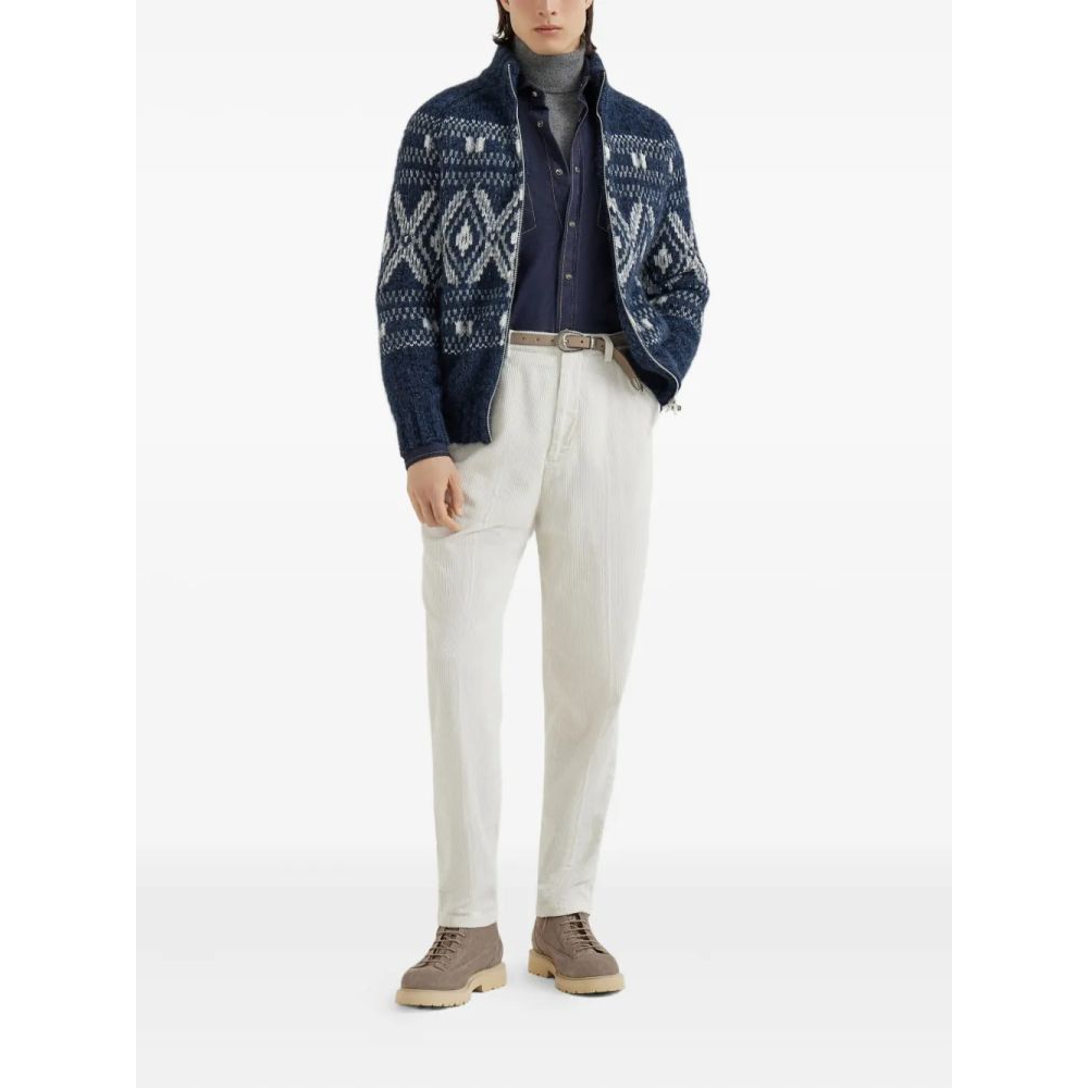 Men's 'Geometric jacquard' Cardigan