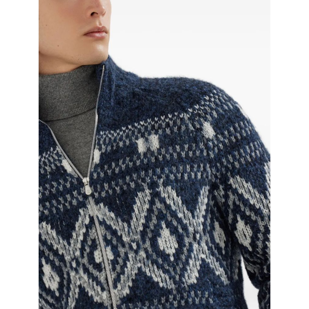 Men's 'Geometric jacquard' Cardigan