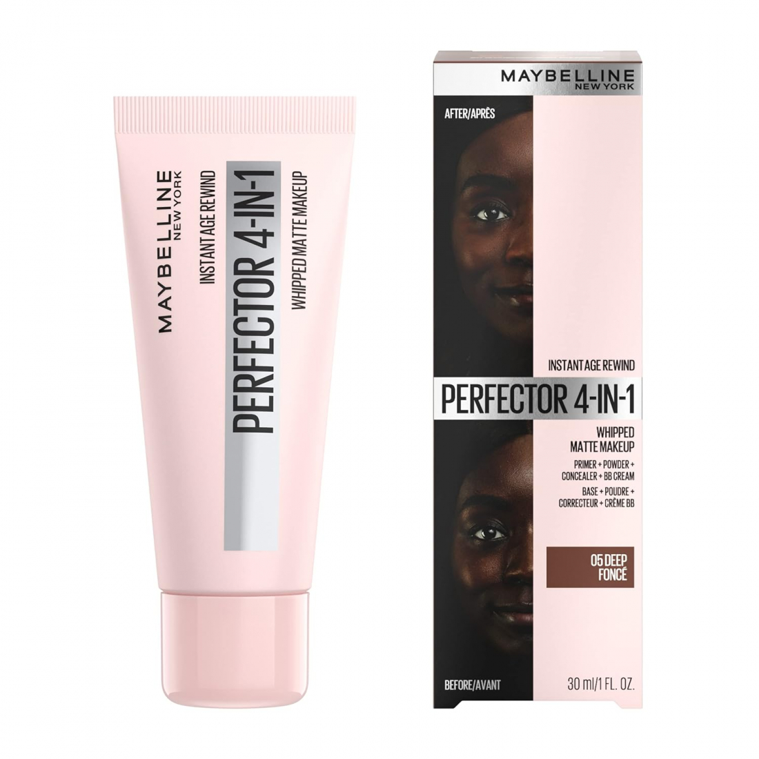 'Instant Age Rewind Perfector 4-In-1 Matte' Foundation - 05 Deep 30 ml