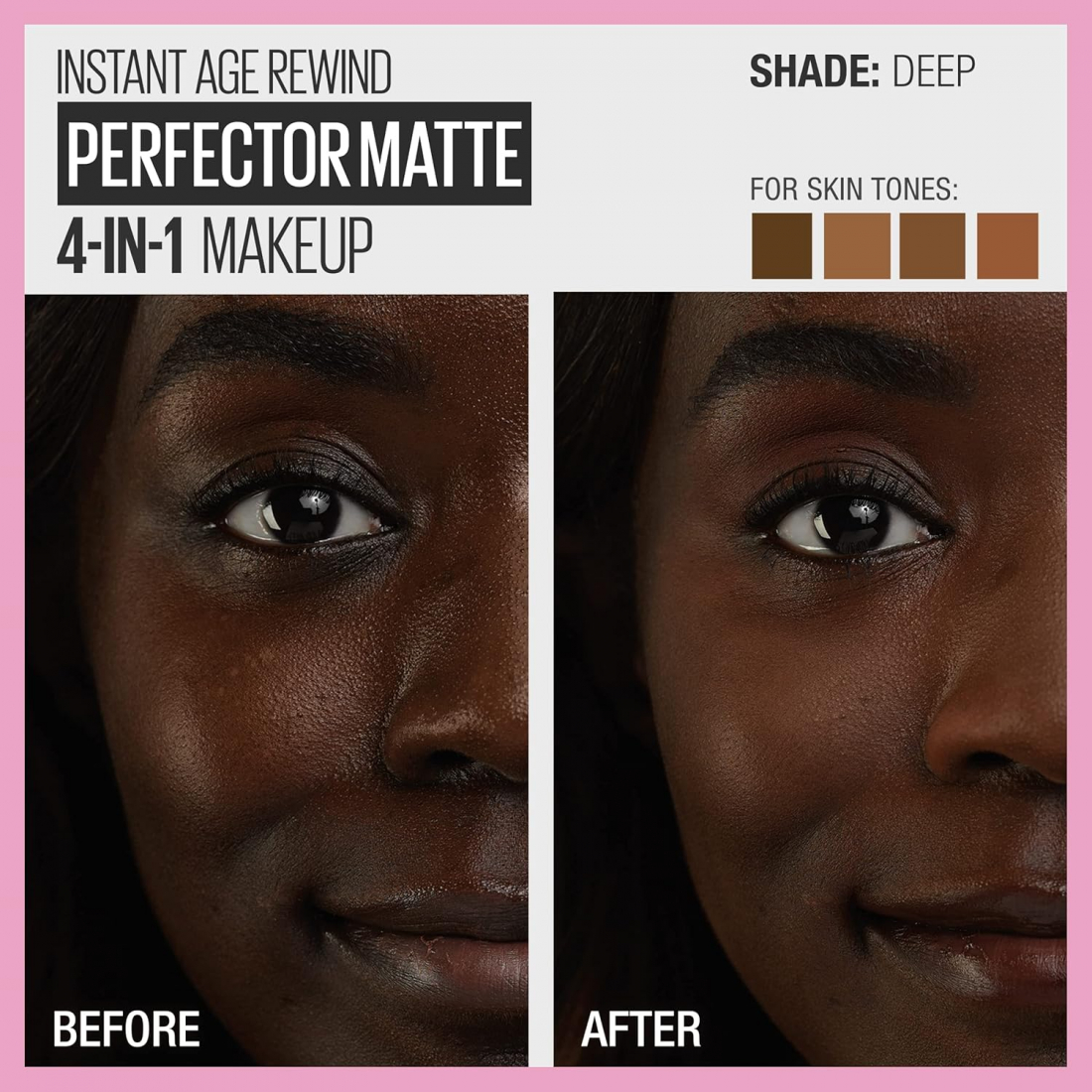 'Instant Age Rewind Perfector 4-In-1 Matte' Foundation - 05 Deep 30 ml