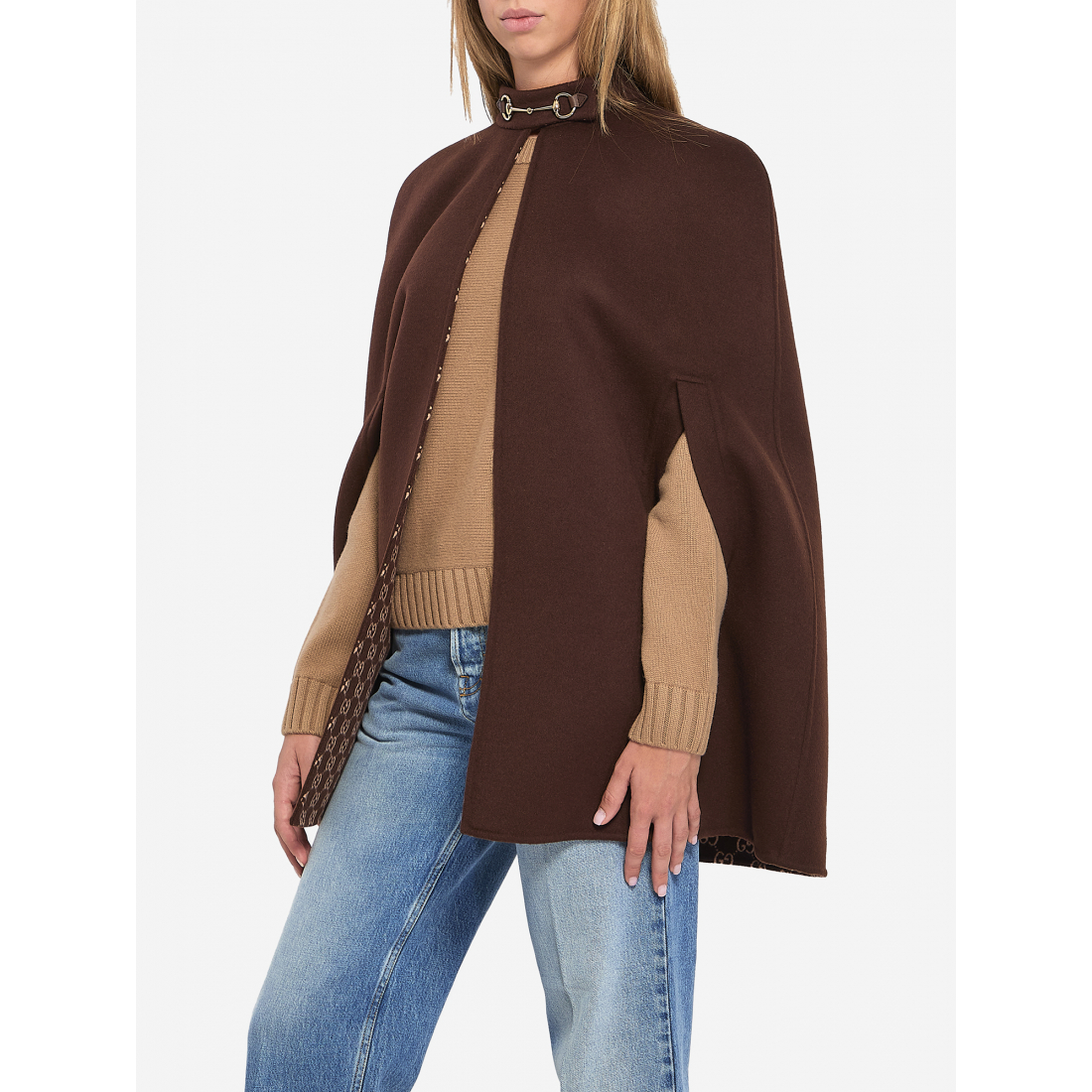 Cape 'With Iconic Horsebit' pour Femmes