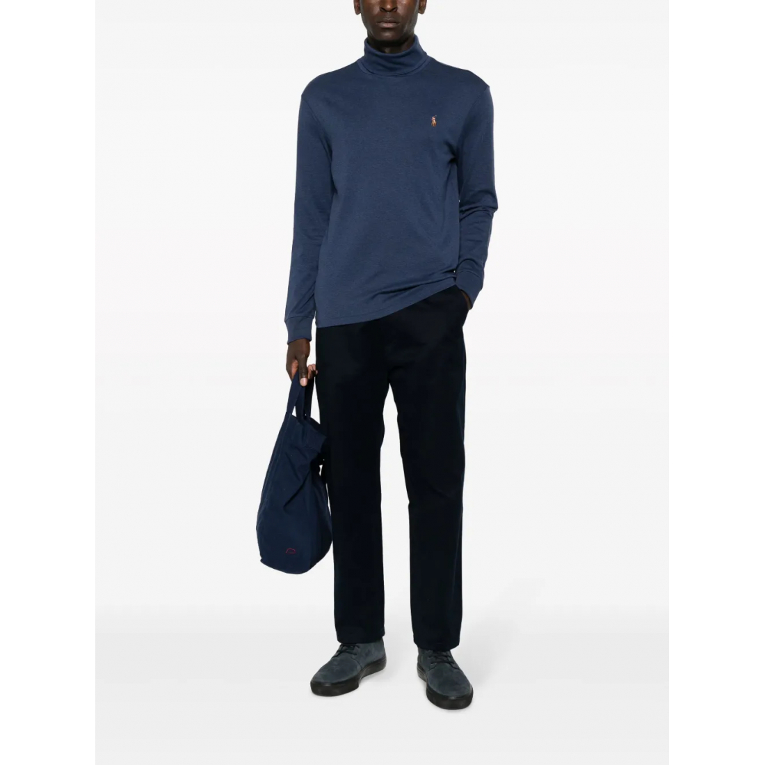 'Logo-Embroidered' Rollkragenpullover für Herren