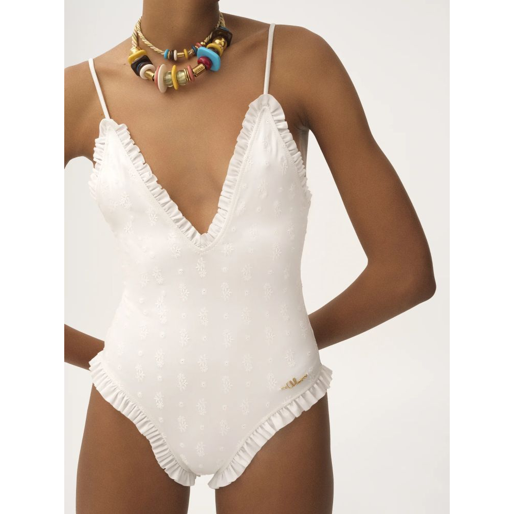 Maillot de bain 'Ruffled V-Neck' pour Femmes