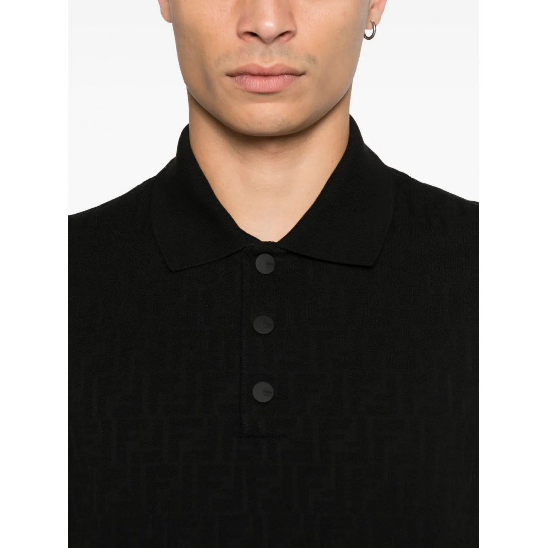 Men's 'Textured Button' Polo Shirt