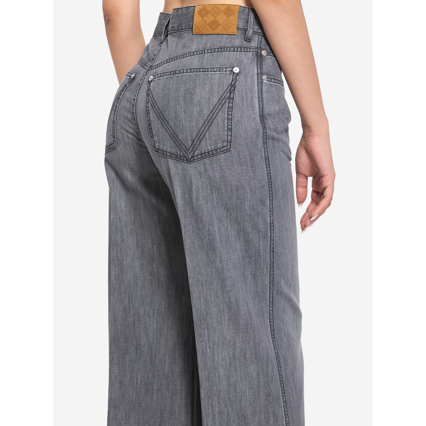 Women's 'Black Washed Palazzo' Jeans