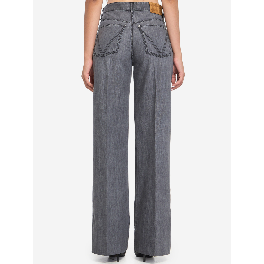 Women's 'Black Washed Palazzo' Jeans