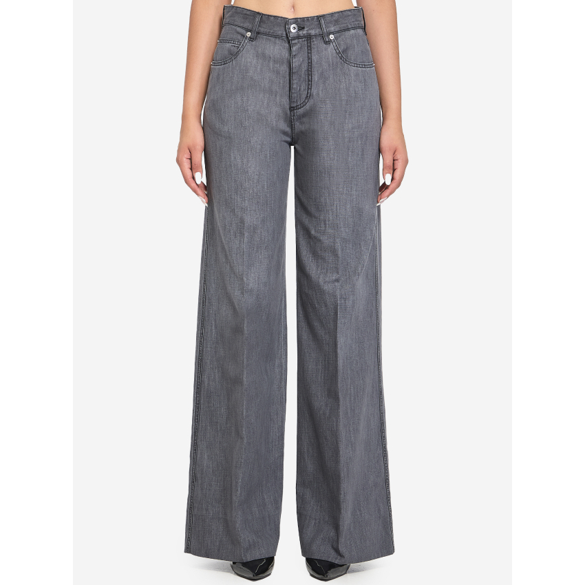 Women's 'Black Washed Palazzo' Jeans