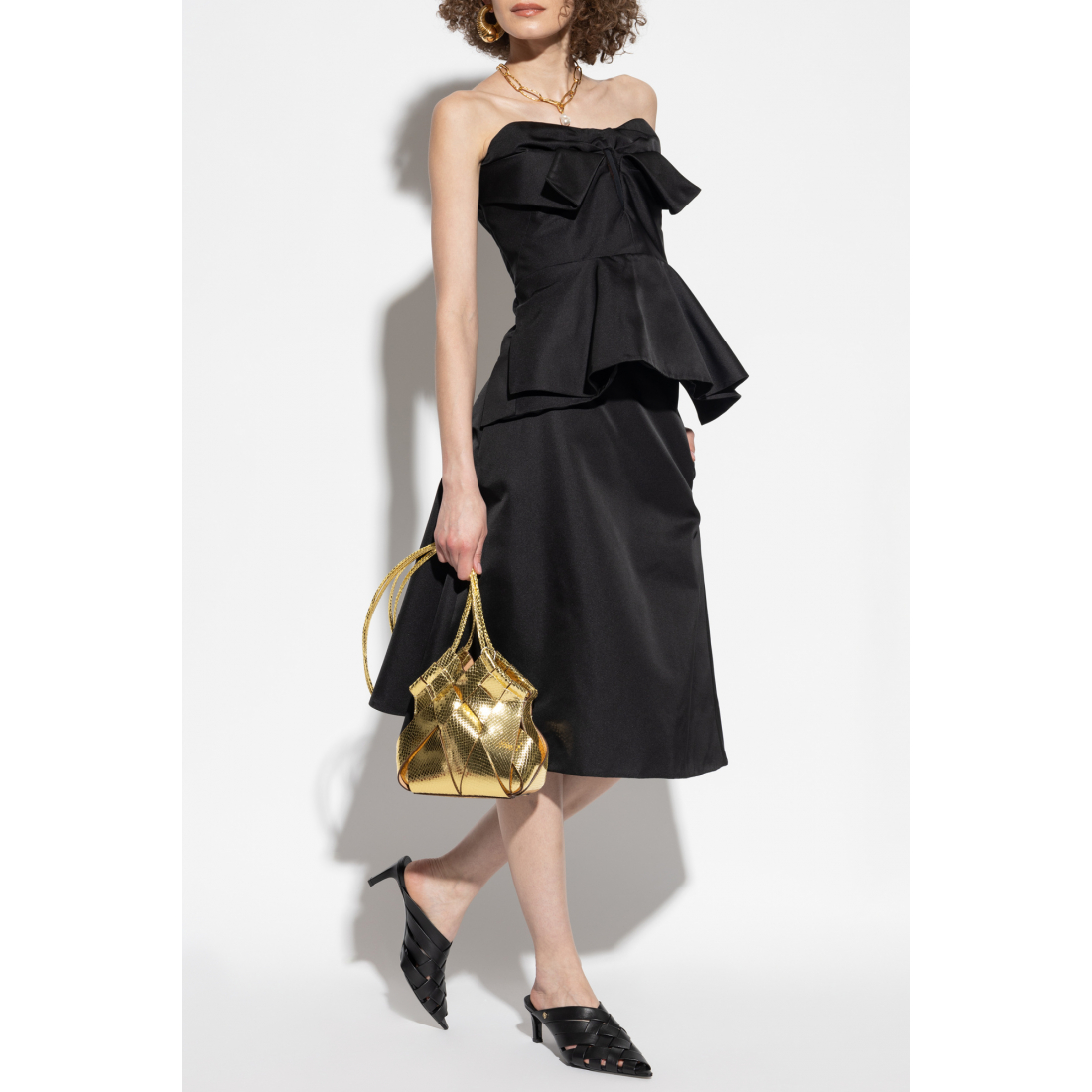 Haut sans manches 'Bow-Detailed Peplum' pour Femmes